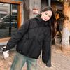 Short down cotton clothes winter women's new light and thin loose short small fashion coat