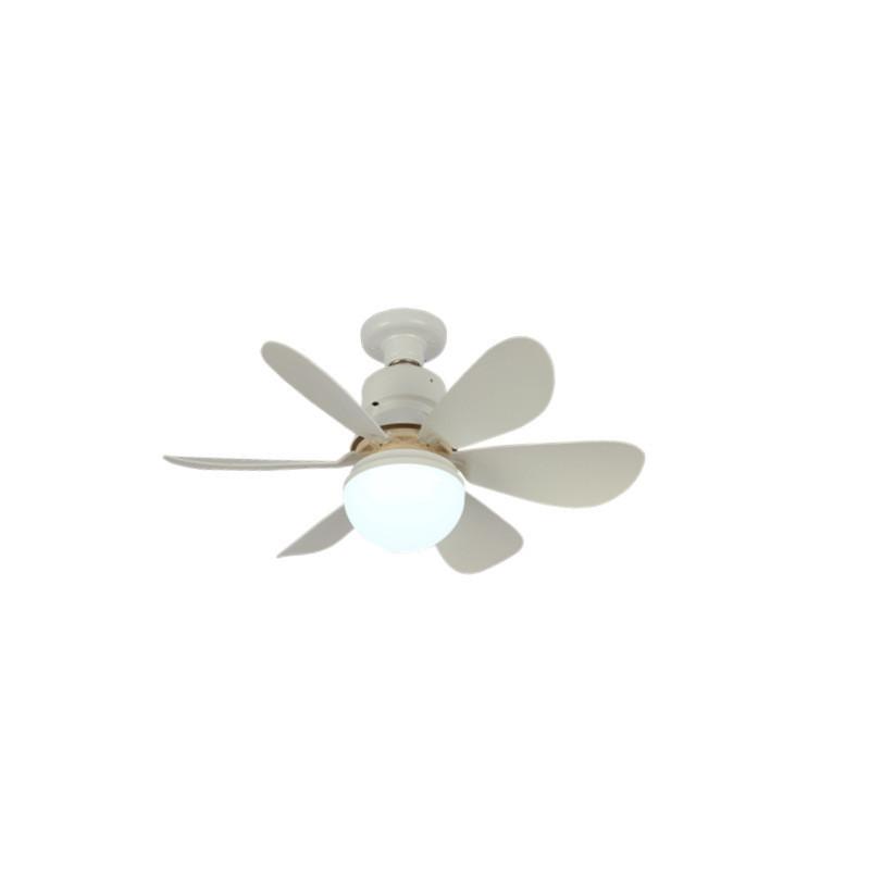 30W/40W Household Intelligent Flower Shaped Fan Light E27 Children's Bedroom Small Silent Fan Lamp With Remote Control