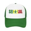 Summer Mesh Sun Hats Senegal Flag SN Summer Baseball Cap Casual Hats Unisex Women Print Tennis Skate Wholesale Baseball Caps