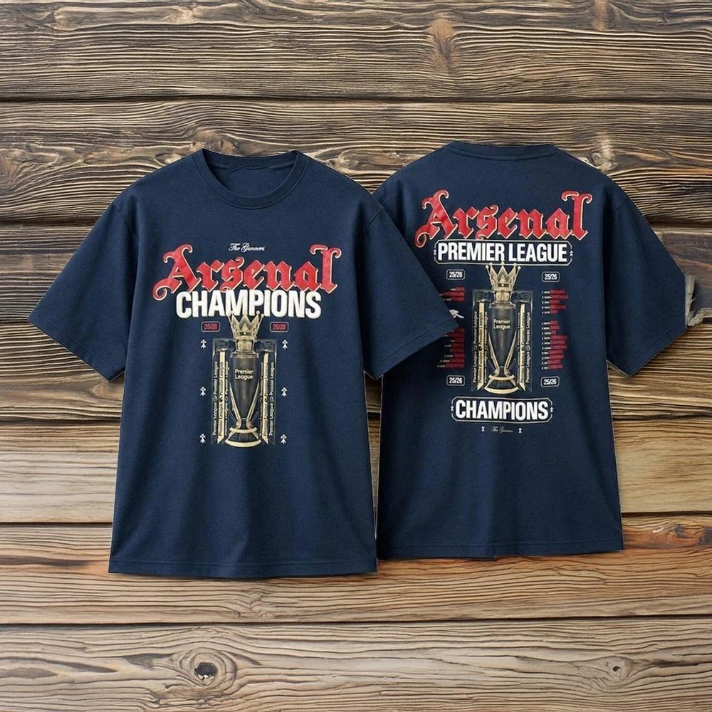 Arsenal Premier League Champions 2026 TShirt Gifts For Fans S