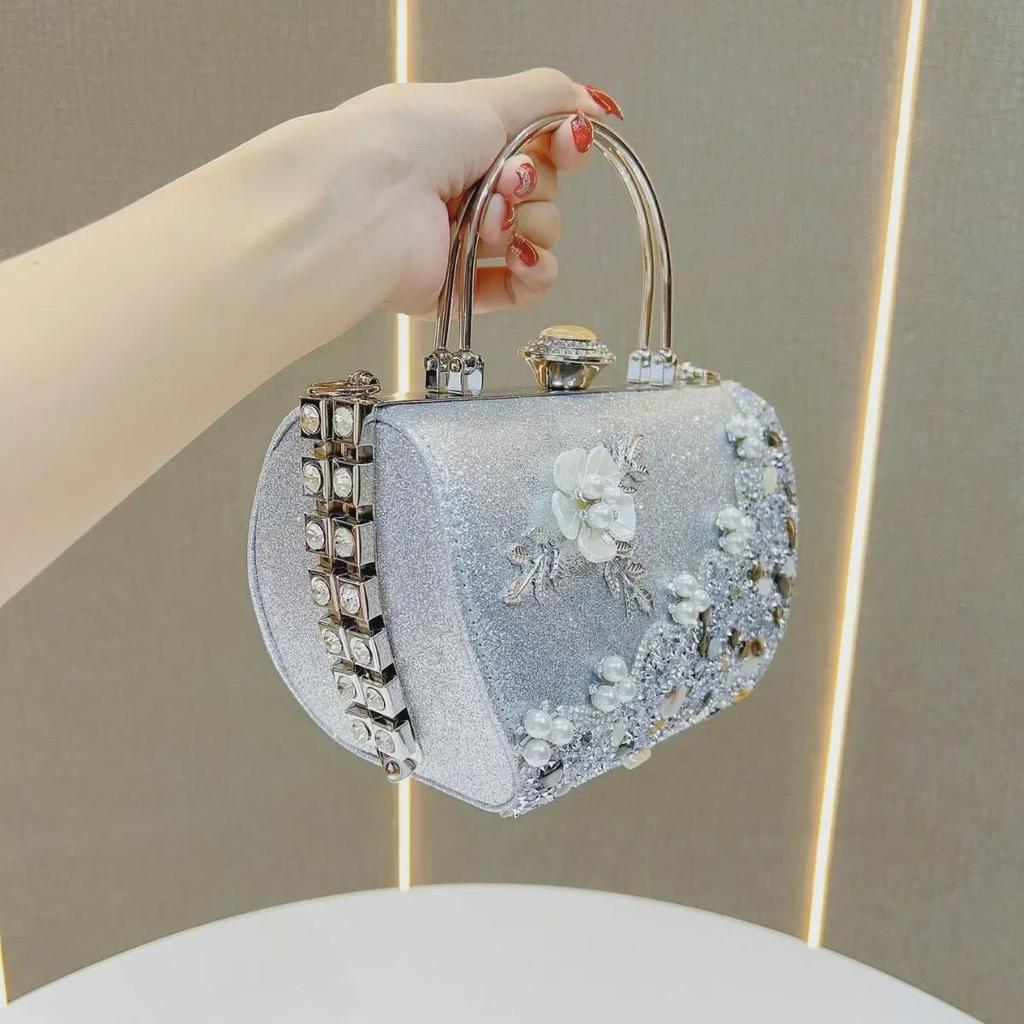 Elegante Cross-Border-Handtasche für Damen: Prinzessinnen-Abendtasche für Bankette, Abendgarderobe, als Schultertasche und als Kuriertasche