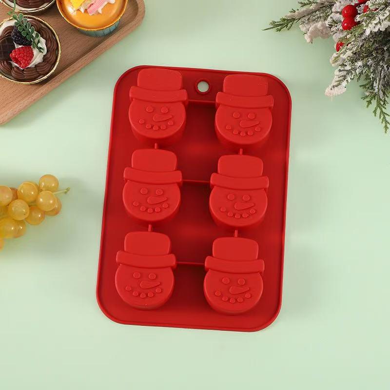 Christmas Silicone Cake and Cookie Mold Set Large Red