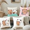Cute DDudu Bubu Throw Pillow Covers Pattern Cushion Cover Suitable For Sofa Bedroom Car Pillow Cover