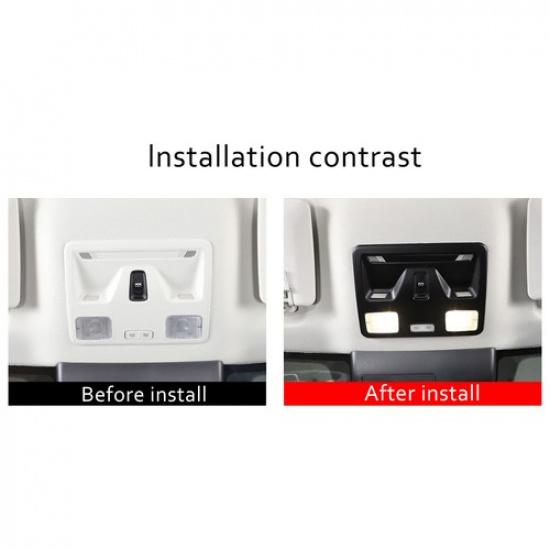 Matte Black Reading Lamp Light Trim Panel Interior Cover For Ford Maverick 22-23