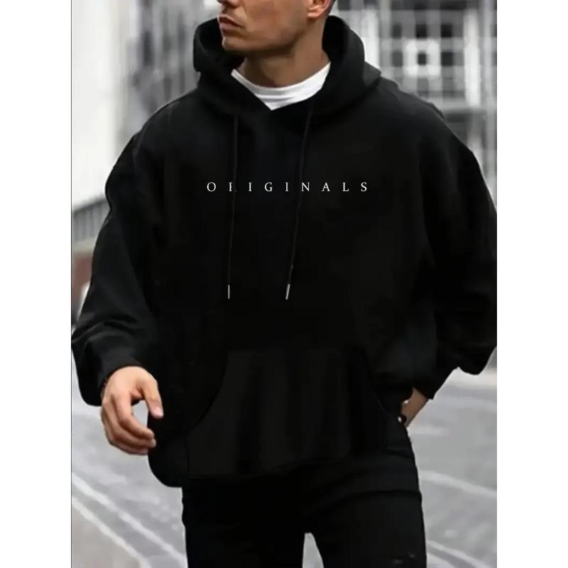Das neue Herren-Kapuzensweatshirt für Frühling und Herbst 2026 ist lässig, modisch und weich mit Buchstabenmuster-Aufdruck.