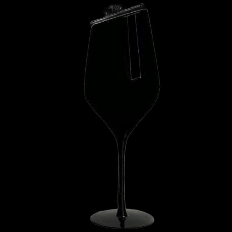 Frostat Matt Svart Bordeaux Vinglas Set