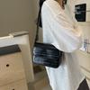 Popular bag women's new fashion oblique span bag shoulder bag texture small square bag
