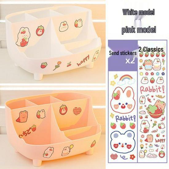 Roztomilý velkokapacitní držák na tužky pro dívky - Jednoduchý moderní organizér na stůl