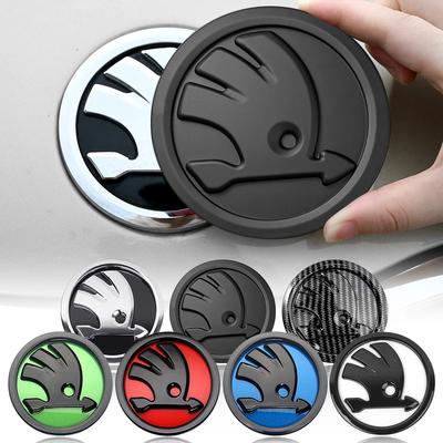 1 Pezzo Stile Auto Emblema Badge Anteriore Posteriore Bagagliaio Logo Tappo Adesivo Per Octavia Fabia Kamiq Kapoq Kodiaq Rapid SCALA Superb