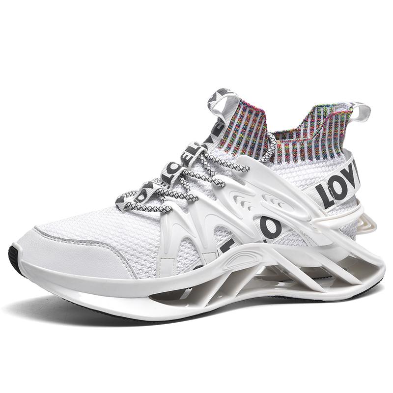 

Новые высокие темные туфли белые мужские вулканизированные кроссовки спортивные настоящие беговые кроссовки функциональные люксовые брендовые дизайнерские кроссовки 39 белый