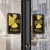 TaTanice Self-Adhesive Sliding Door Push-Pull Sign