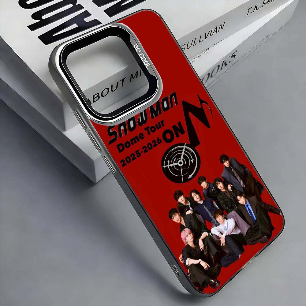 

S-Snow M-Man Japanese Boy Band Phone Case For iPhone 17,16,15,14,13,12,11 Plus,Pro Max,Colored Silver Phone Case iPhone16
