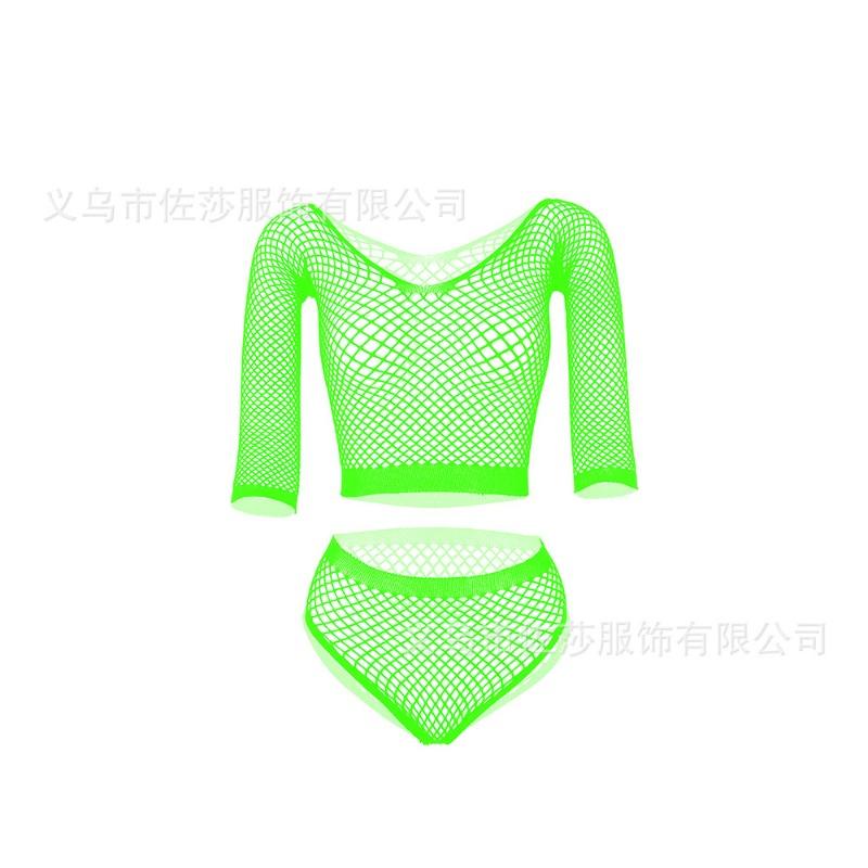 Sex underwear new sexy net hole temptation set hollow stockings mesh one-piece net socks net coat