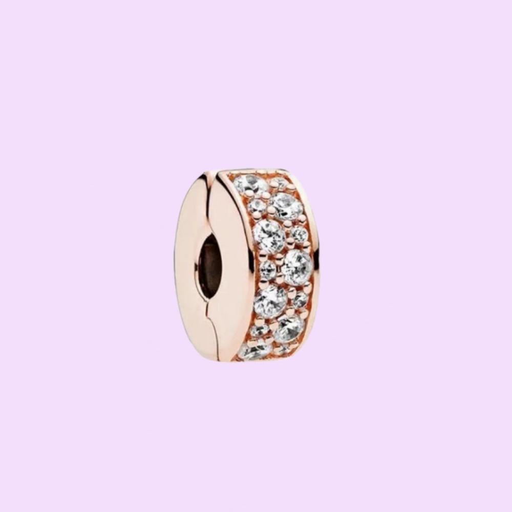 Perles en argent sterling S925 avec sertissage pavé, adaptées à la fabrication de bracelets pour femmes, bijoux d'anniversaire, cadeaux, avec pochette en tissu