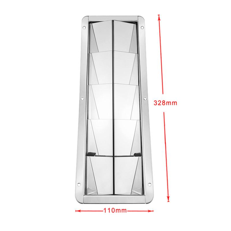 5 Slots 316 Stainless Steel Boat Marine Air Louver Vent Grille Ventilation Louvered Ventilator Grill Cover Boats Yachts Marine