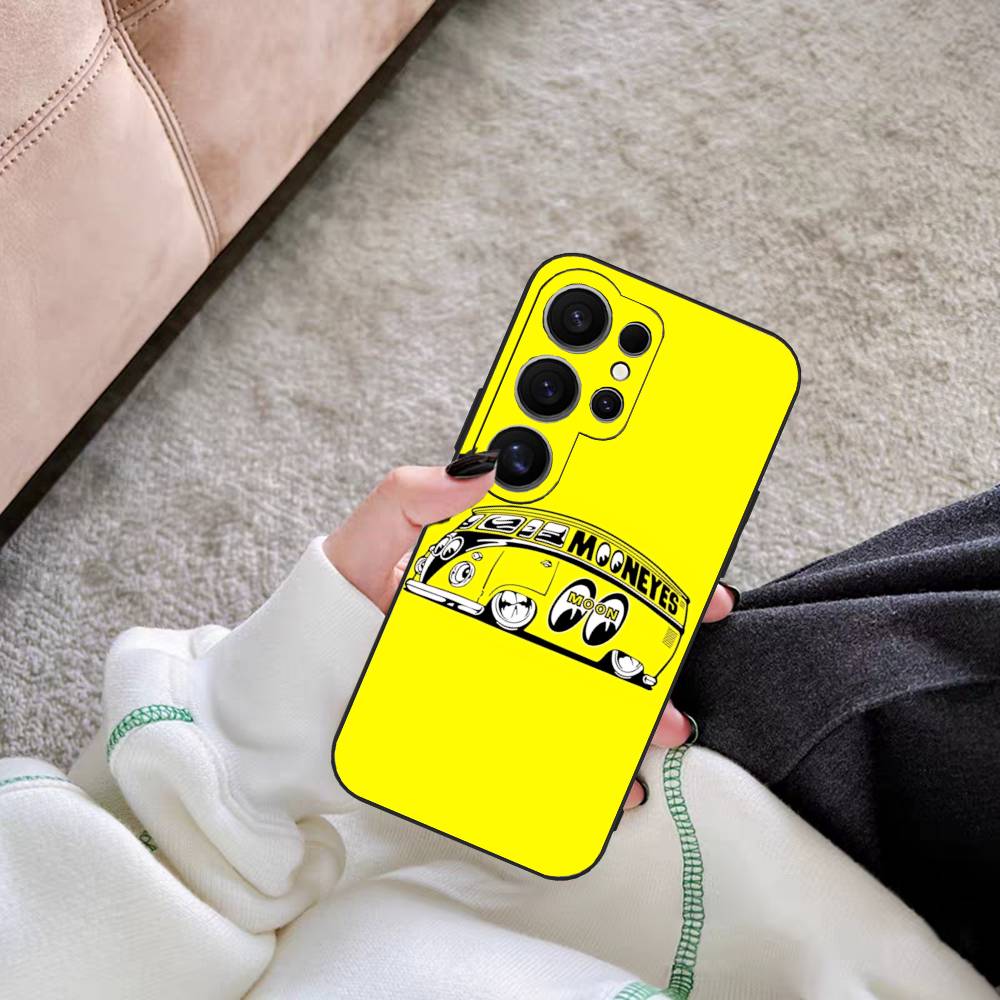 

Classic Vintage M-M-MooneyeS Logo Phone Case For Samsung S 24 Fe 25 Ultra Plus 20 Lite 21 30 22 23 24 22 Ultra 5G Fundas Samsung S21Ultra