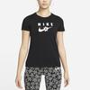 Nike T-shirt Donna Nera Girocollo Vestibilità Media Dritta DN5859-010