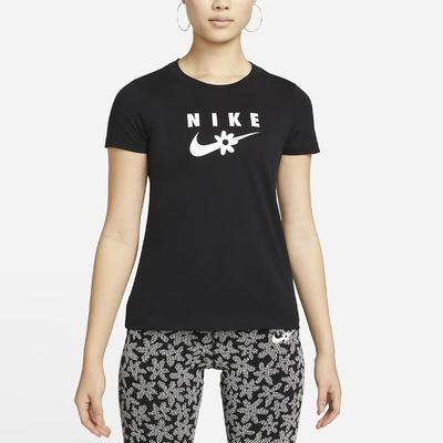 T-shirt Donna Nera Girocollo Vestibilità Media Dritta DN5859-010