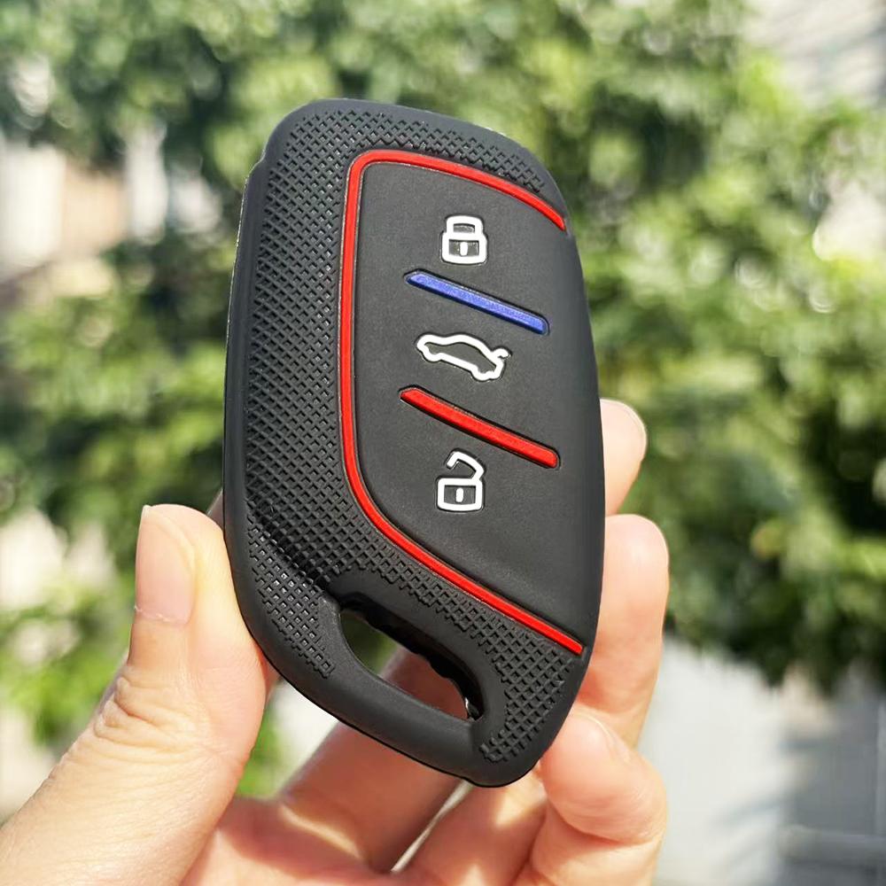 Keychain For Mg Gt  Zs Zx Hs Gt Mg5 Ve Mg6 Silicone Car Remote Key Case Cover Fob Key Shell Holder Keychain