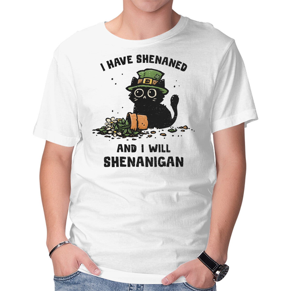 Unisex Crew Neck T-Shirt I Will Shenanigan Graphic Short Sleeve Casual Tee XXXL