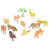 12PCS Multicolor Mini Dinosaur Action Figure Farm Animal Safari Animal Toys  Early Learning