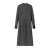 2026 Beaded Knit Sweater Dress - Women's Mid-Length Autumn Winter Solid Color Vest Dress