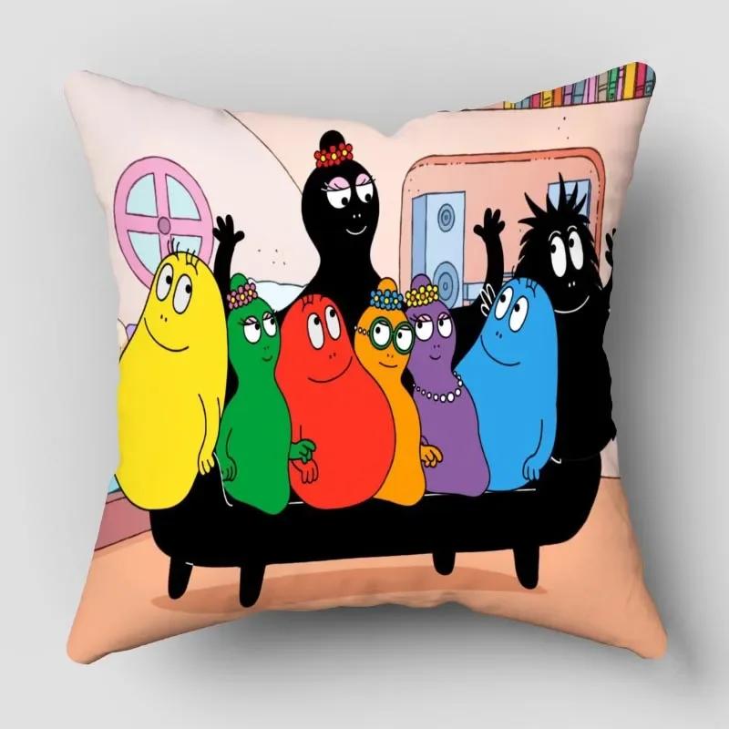 Povlaky na polštáře Barbapapa Zvířata Sněhulák Tištěný Povlak na polštář Zimní Sváteční Párty Dekorativní Povlak na polštář na gauč