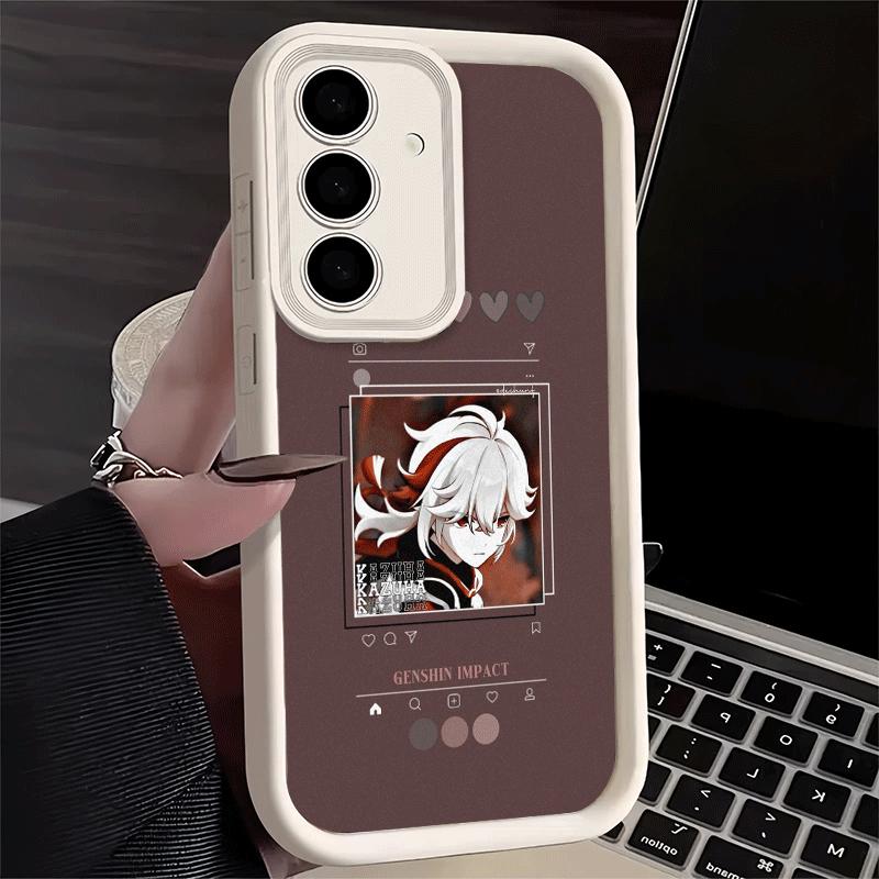 Phone Case for Samsung Galaxy S26 S25 Ultra S24 FE Genshin Impact Simple Design Shell S23 Plus S22 + S21 S20 5G Soft Silicone Fu