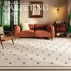 French Retro Living Room Decoration Carpets Thicken Bedside Rugs for Bedroom Large Area Home Non-slip Mat Washable Lounge Rug