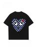Camiseta De Manga Curta Para Homens E Mulheres Amor Puro Algodão De Manga Curta Moda Solta Camiseta Camisa De Compressão