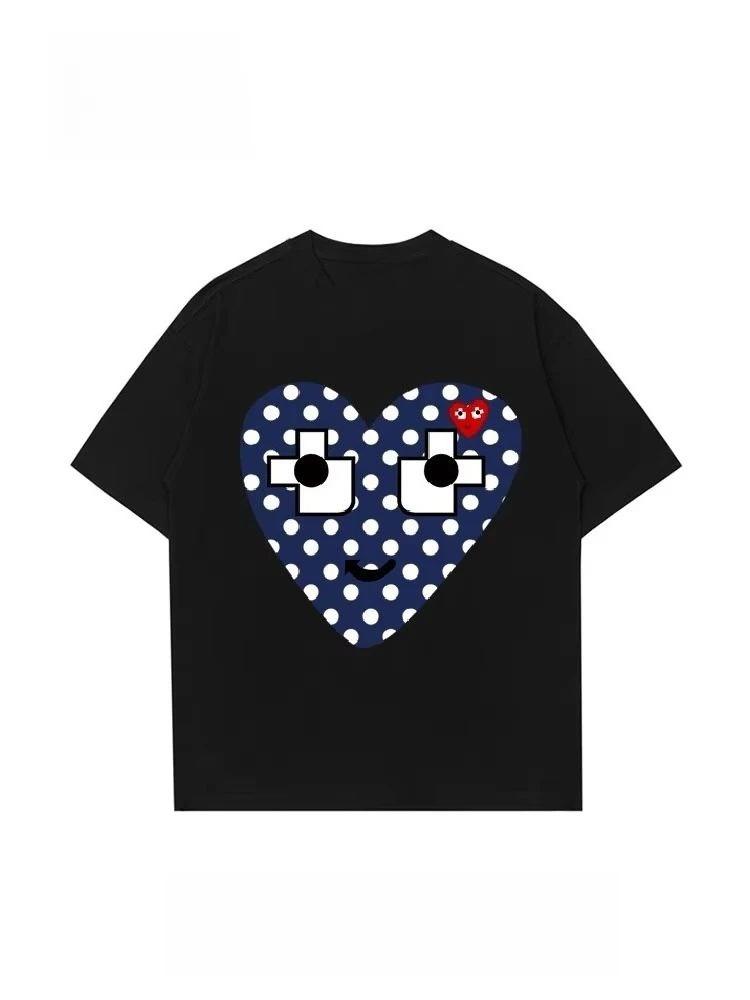 Camiseta De Manga Curta Para Homens E Mulheres Amor Puro Algodão De Manga Curta Moda Solta Camiseta Camisa De Compressão