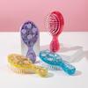 1Pcs Scalp Massage Air Cushion Sparkly Mini Compact Hair Comb For Kids Volume & Smoothness Portable Travel Hairbrush