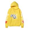 Record of Ragnarok Thor Manga Hoodie Vertikaler Japanischer Chinesischer Text Drachenprint Anime Pullover Sweatshirt