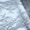 23cm wide Elastic Lace, Black Corded Spandex Sewing Mesh Lace Fabric for Lingerie, Bra, Underwear, Dress, Garment & Crafting