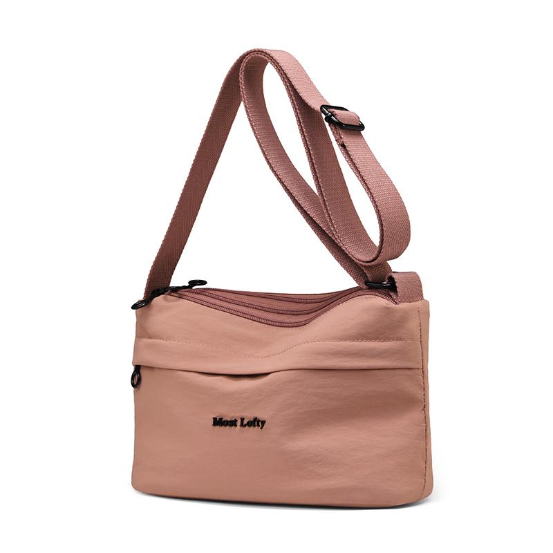 Women's Shoulder Bag Lightweight Large Capacity Multi-compartment Nylon Crossbody Bag