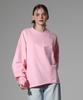 REEMNIK Oversized Plain Long Sleeve T-Shirt [Pink]