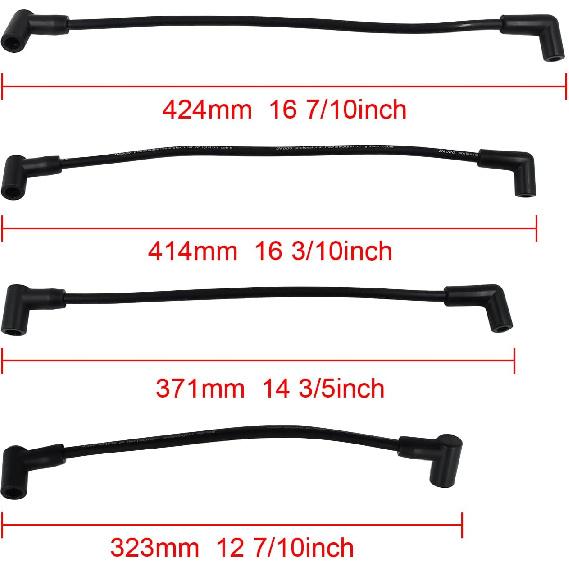 816761Q14 Spark Plug Wire Kit Compatible with MerCruiser 4cyl Engines 3.0L and LX with Delco EST Ignition Systems 1990-2016