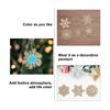 24PCS Wood Cutouts for Snowflake Ornaments Set Wooden Christmas Tree Snowflakes Shaped Decoration Pendants Unfinished Painting Wood Carfts