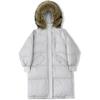 Womens Winter Puffer Coat 2026 Mid-Length Oversized Cotton-Padded Jacket With Detachable Faux Fur Hood