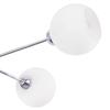 Asturia Ceiling Lamp Chrome 4-Flat White Lampshade E27