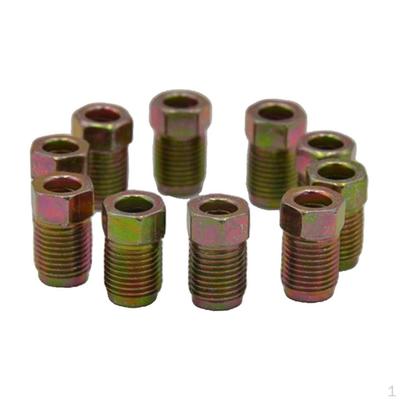 10x 10mmx1mm Short Male Brake Nuts Screw for 3/16'' Braking Steel Tube