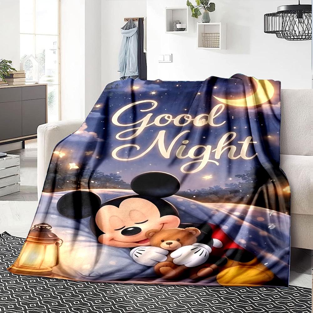 1pc M-Mickey1 Blanket, Gift, for Men and Women, Soft Blanket, Good for Sofa Bed Couch Travel, Lightweight Flannel Blanket