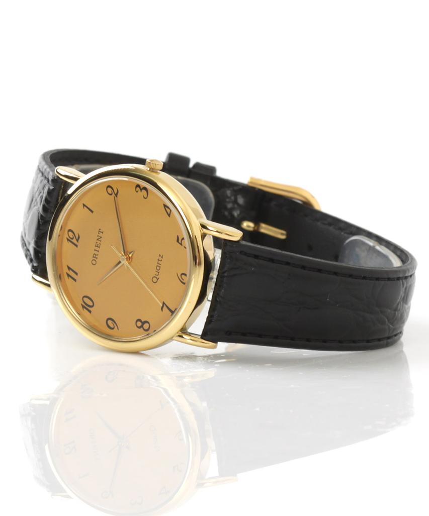 Olienteu Korean-Made Men'S Leather Band Wristwatch Ss658_Go_Ar
