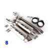 For Yamaha FZ6 FZ6N FZ6S Exhaust System Middle Link Pipe Escape Connecting Tube Slip On 51mm Muffler Tips Modified Motorcycle