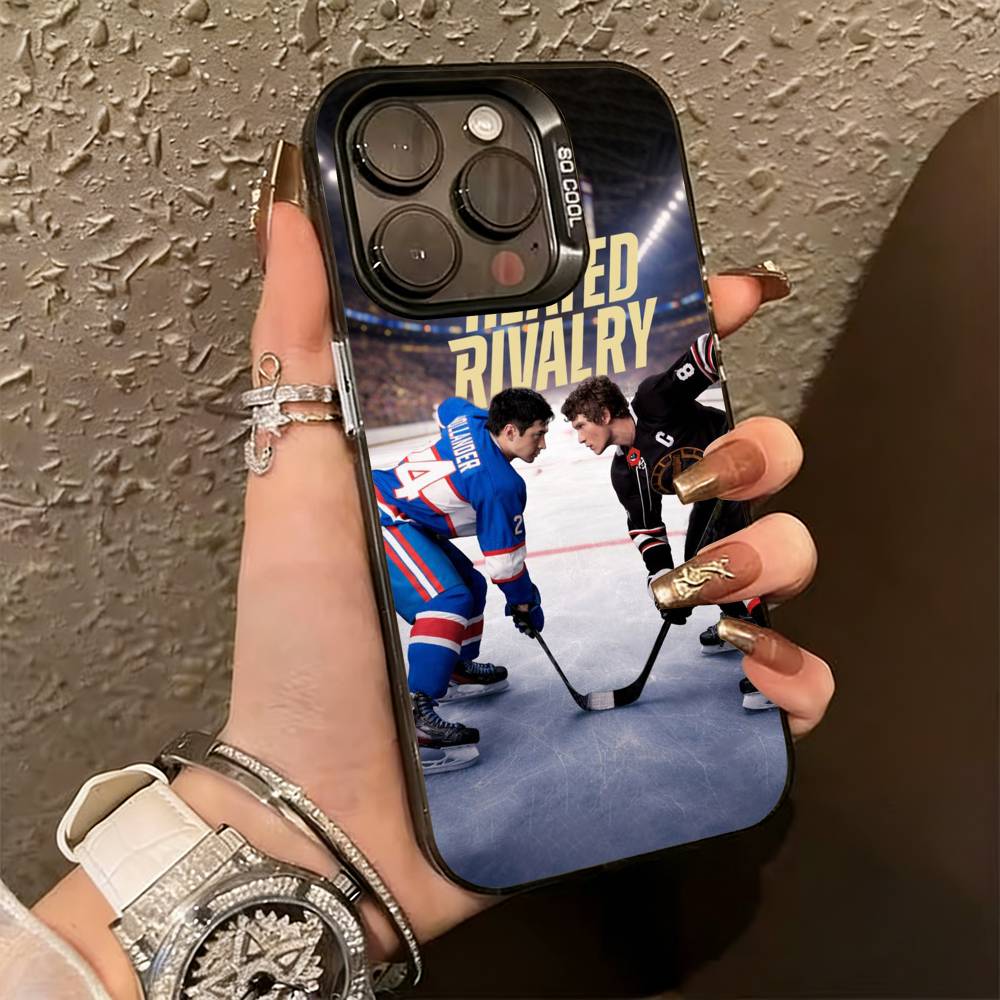 

H-Heated R-rivalry S-still Phone Case For iPhone 17,16,15,14,13,12,11 Plus,Pro Max,XS,Colored Silver Plated Inside Cover iPhone17PRO