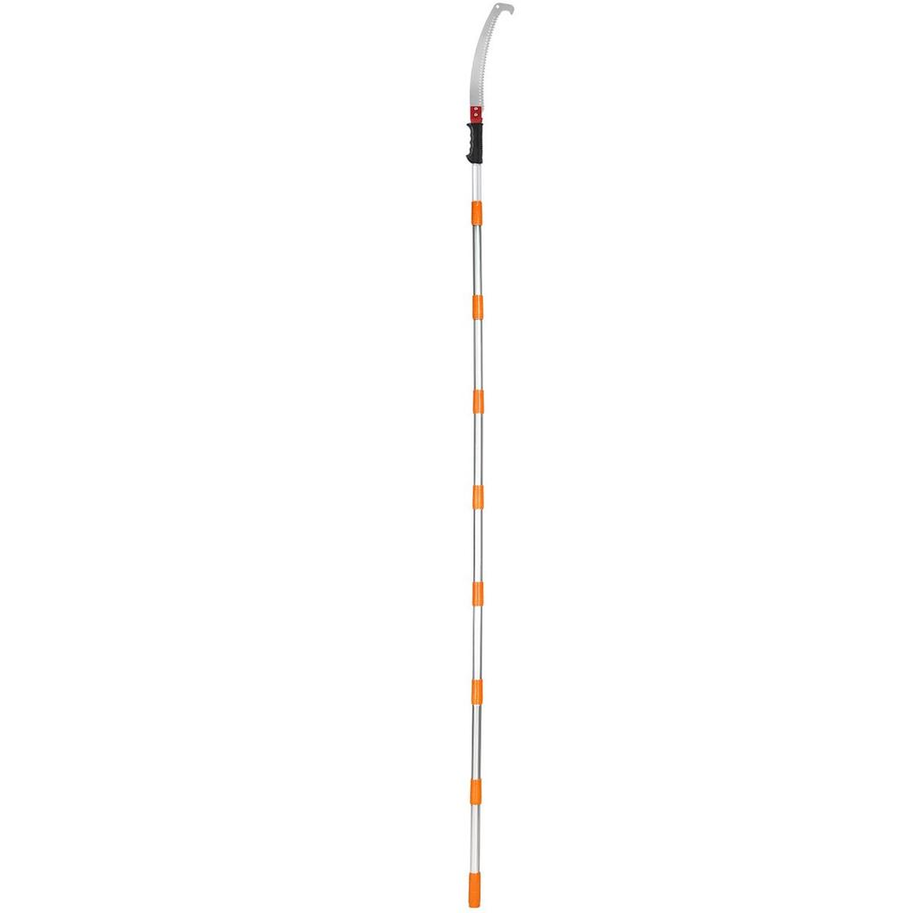 Manual Pole Saw,4.6-9.8 Ft Extendable Tree Pruner, Sharp Steel Blade for High Branches Trimming, Manual Branch Trimmer with Lightweight Aluminum Alloy