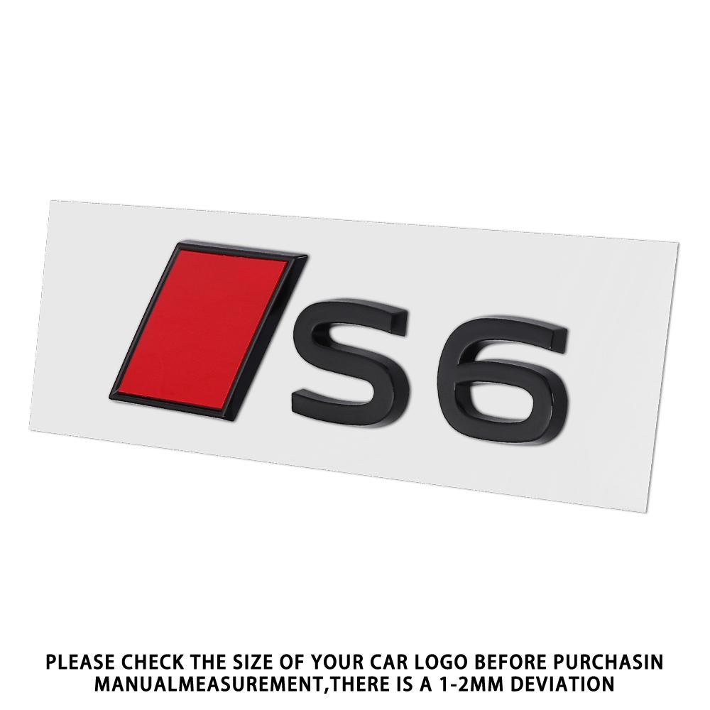 New For T Sline S3 S4 S5 S6 S7 S8 Aalloy Car Rear Trunk Badge Stickers Auto Tail Logo Modification Accessories Emblem Decor Decal