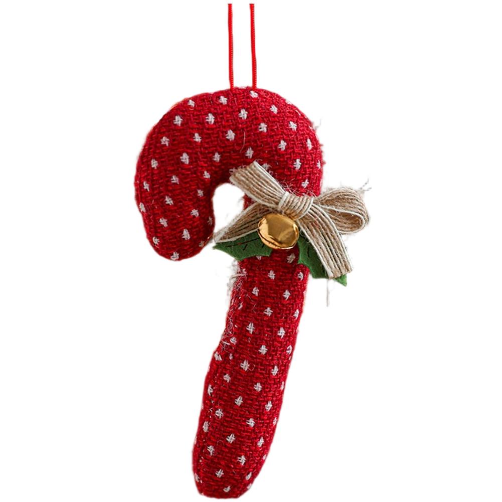 

Christmas Red Cartoon Fabric Candy Festive Ornament Xmas Tree Hanging Decor Navidad Decoración DIY Festive Decoration