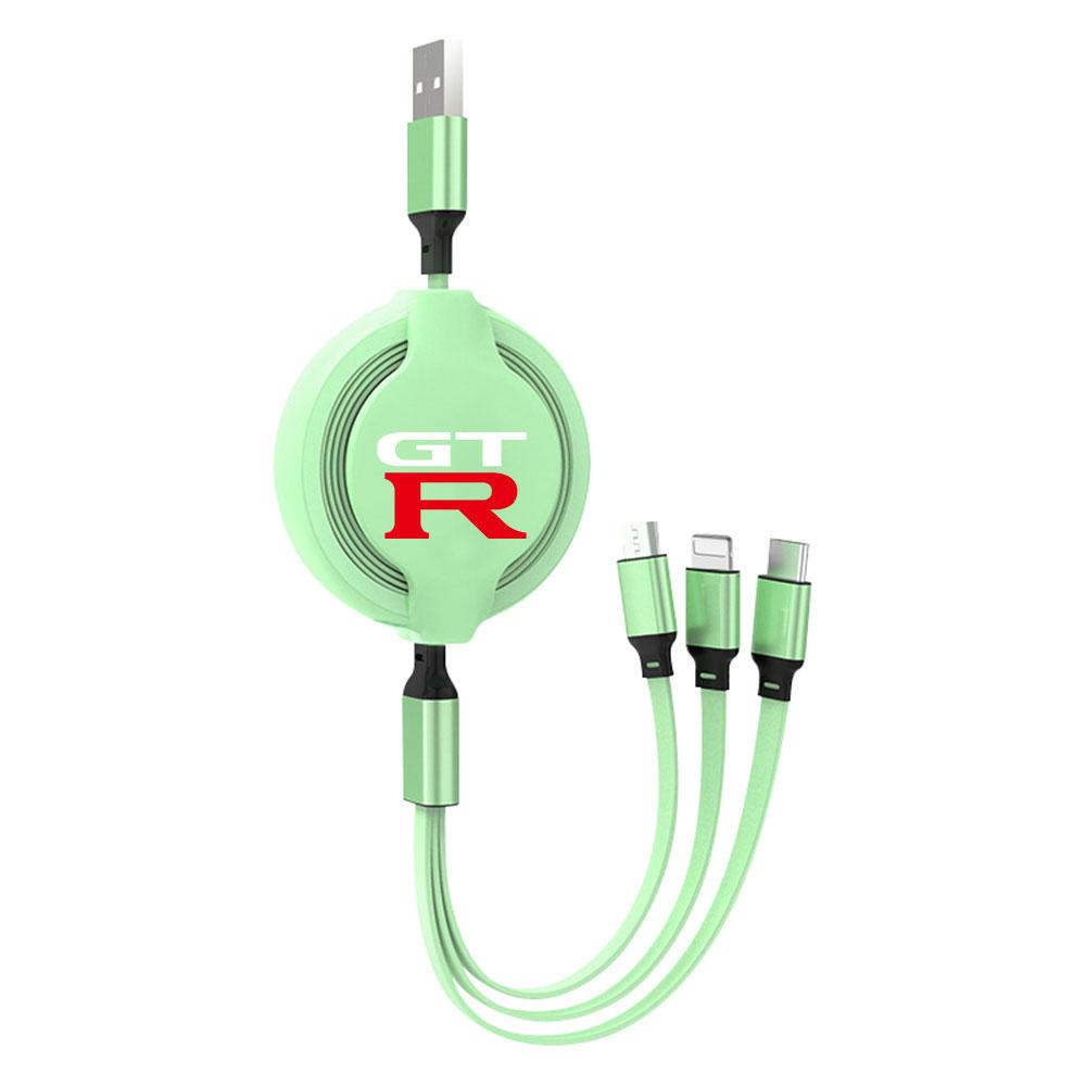Multifunctional Fast-charging Charging Cable USB Data Cable Center Cover For Nissan Nismo Tiida Teana Leaf Juke Versa GTR Sylphy