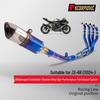 ZX6R Titanium Alloy Motorcycle Exhaust Muffler Set